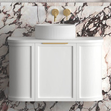 Hampshire 750mm Wall Hung Single Vanity with Solid Surface Countertop